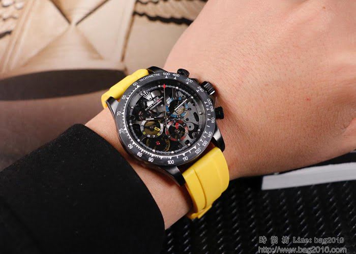 ROLEX勞力士 迪通拿Rolex Daytona 第一款碳纖維縷空機械 夜光功能 男士腕表  wssb4846